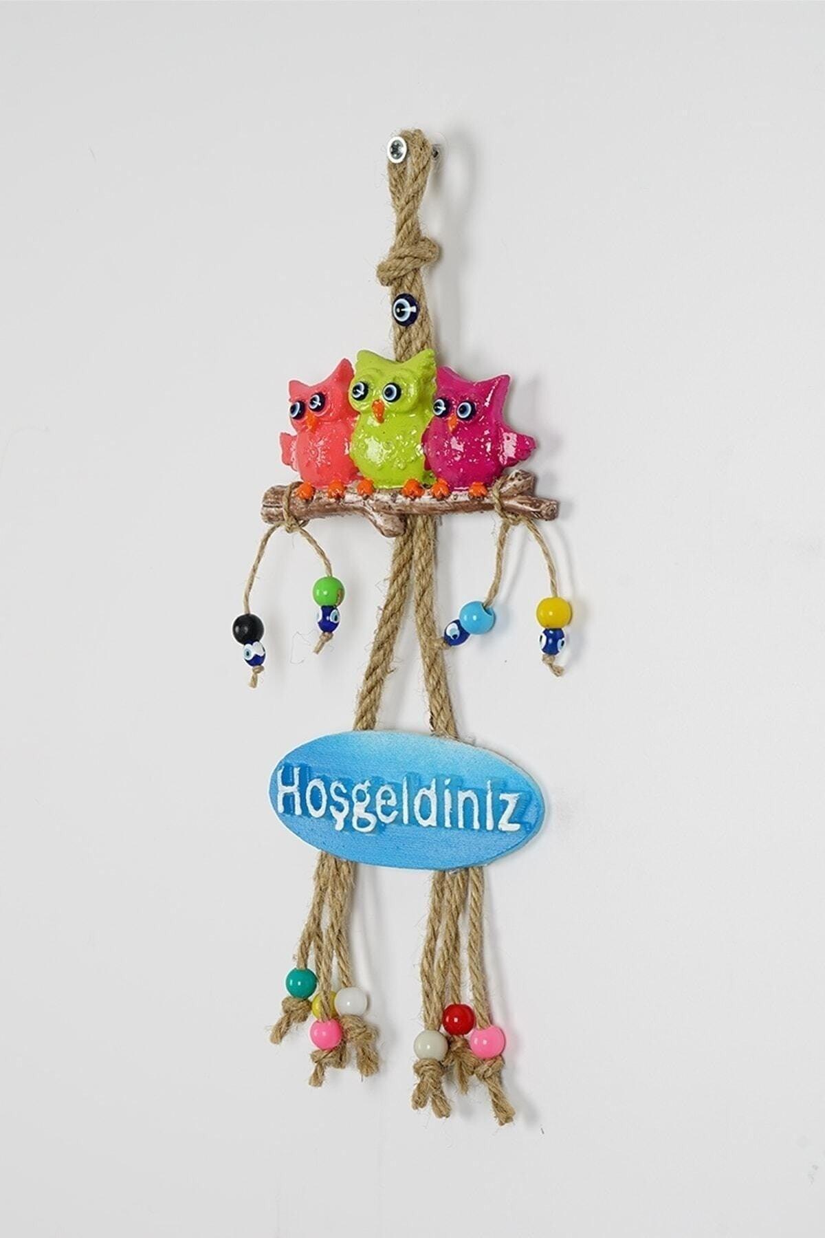 Colorful Owl Door Ornament Decorative Welcome - Swordslife