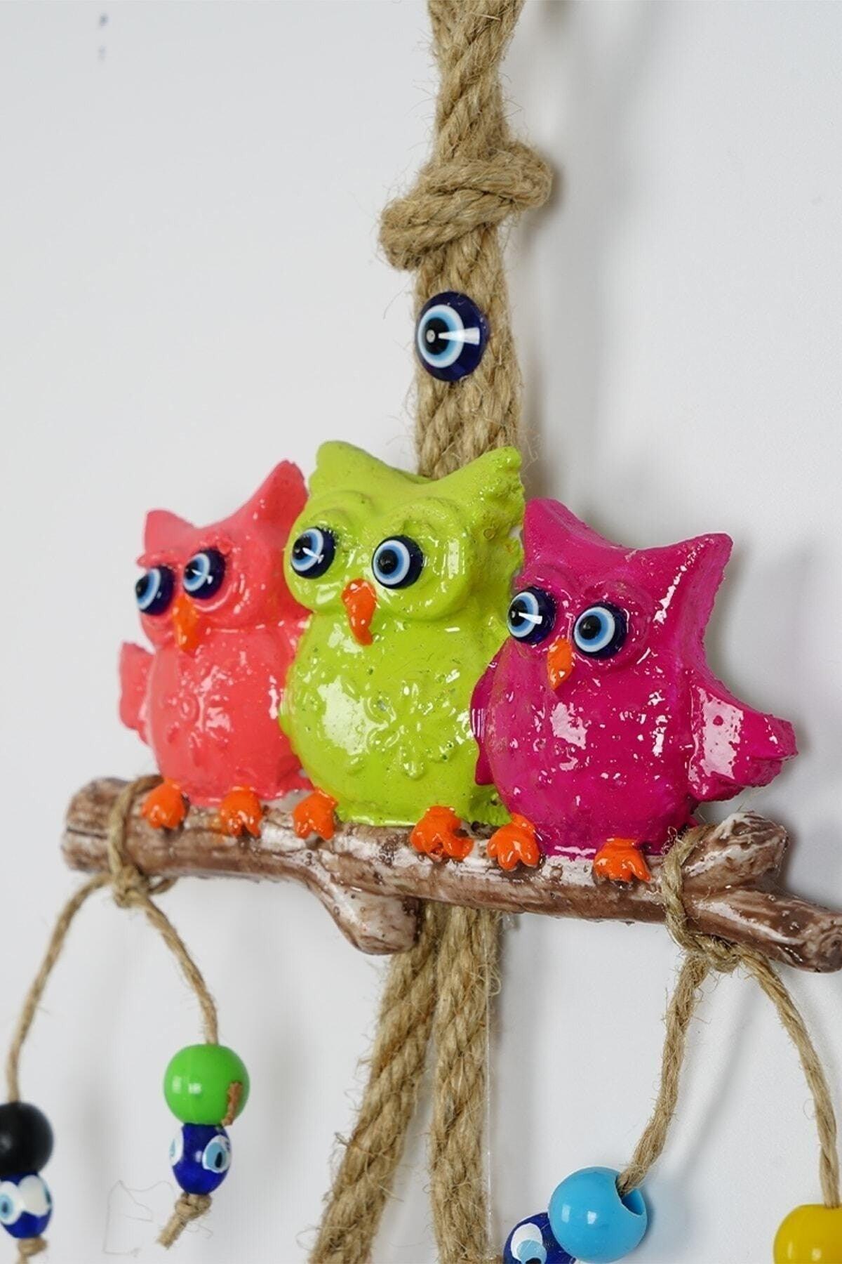 Colorful Owl Door Ornament Decorative Welcome - Swordslife