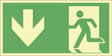 Escape sign - "emergency exit" / 297x148 / foil - Swordslife