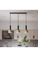 Retro Metal Decorative Metal 3 Pcs Table Top Sequential Pendant Lamp Chandelier Width: 60 Cm - Swordslife