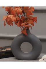 Ring Vase Bohemian Vase Set of 2 Gray - Swordslife