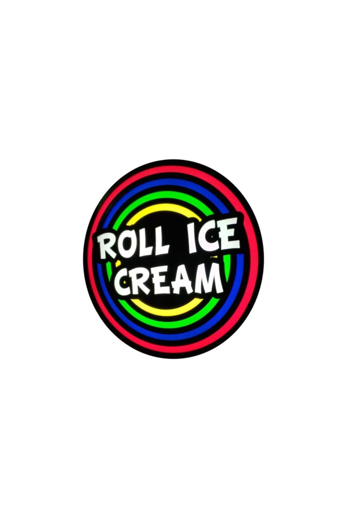 Roll Ice Cream 3d Led Sign with Written Visual