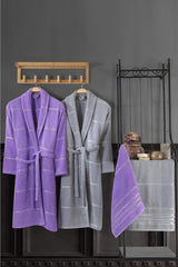 Rose Family Bathrobe Set 4 Pieces 100% Cotton - Swordslife