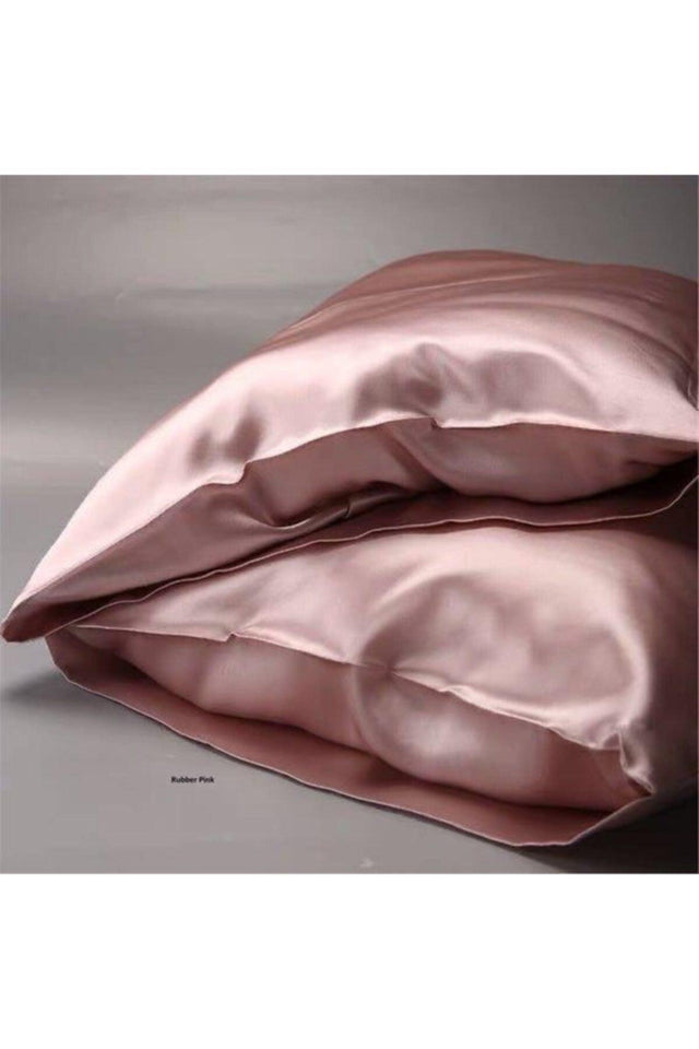 Rose Gold Silk Satin Pillow Case 50 X 70 2 Pcs - Swordslife