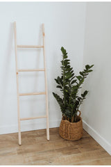 Round Step Wooden Blanket Ladder /natural - Swordslife