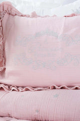 Royale Blush 100% Cotton Muslin Embroidered Private Baby Quilt Set - Swordslife