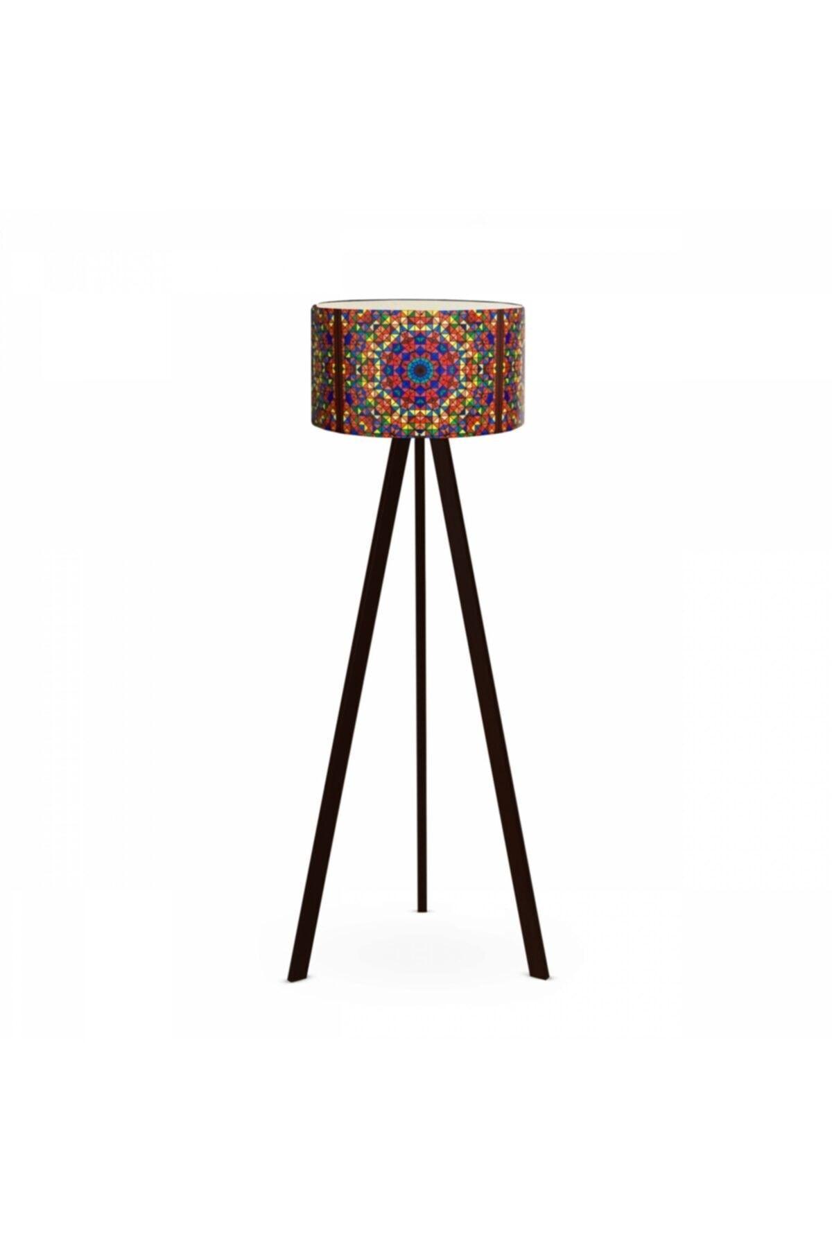 Rustic Patterned Wooden Tripod Floor Lamp Ayd-2793 - Swordslife