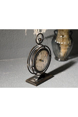 Ruth Metal Desk Clock 14.5x6.5x23.5cm Black - Swordslife