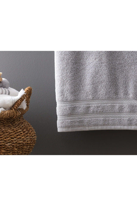 Ryella Dobby Bath Towel - Gray - 80x150 Cm - Swordslife