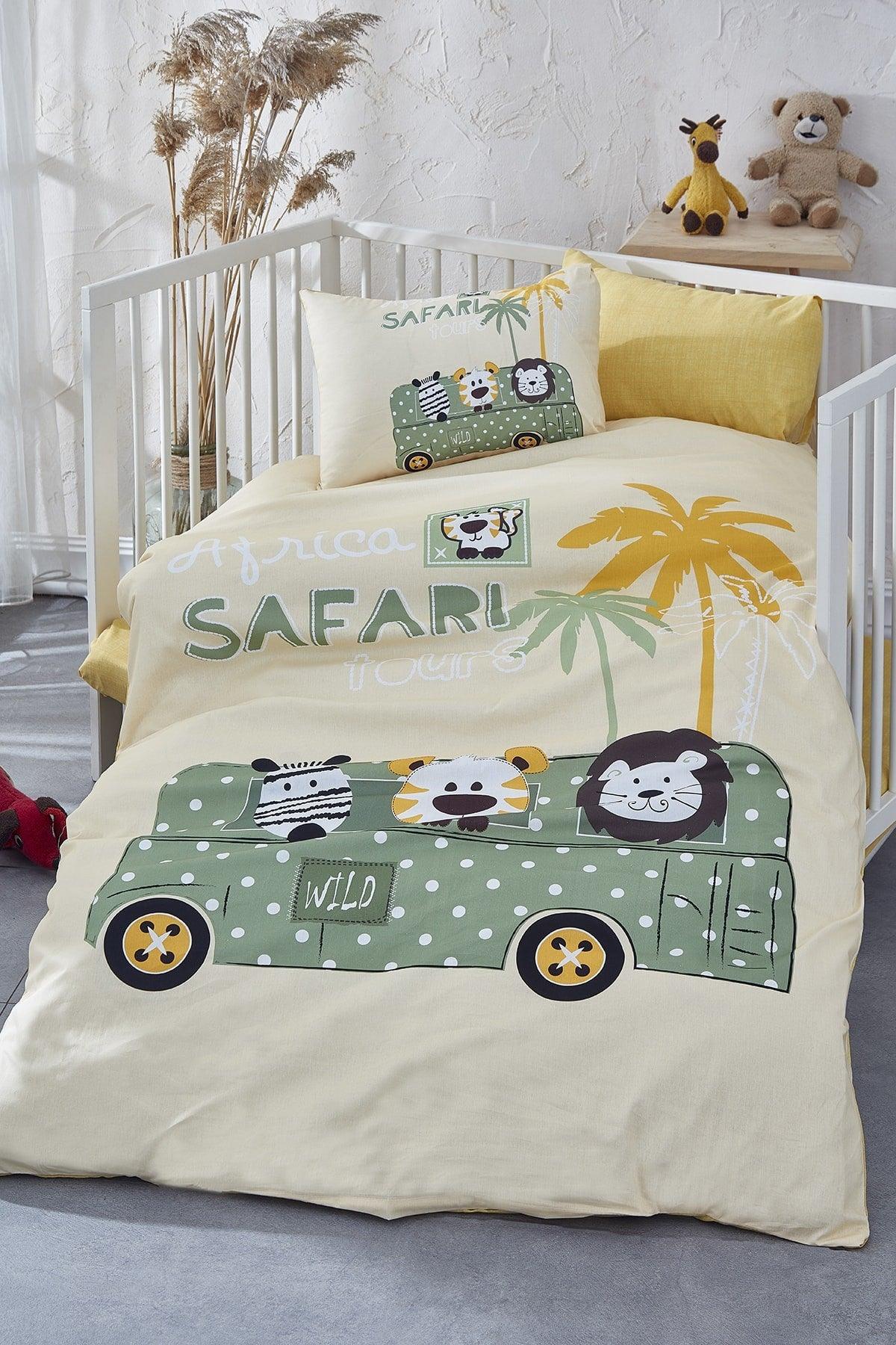 Safari Digital Printed 3d Cotton Baby Duvet Cover Set - Swordslife