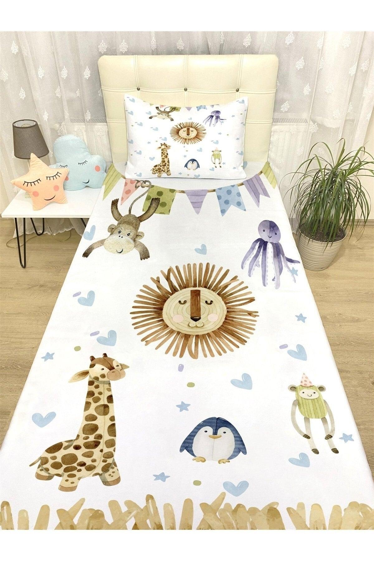 Safari Party Patterned Bedspread And Pillowcase - Swordslife