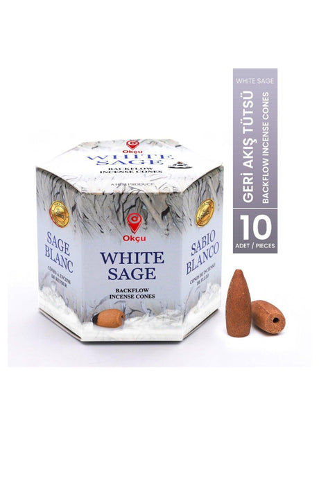 Sage / White Sage Backflow Incense Waterfall