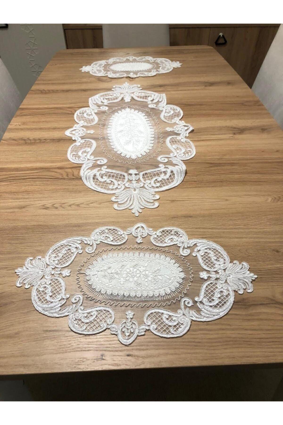 Salon Zimmer Set Lace Runner Set drei Stück - Swordslife