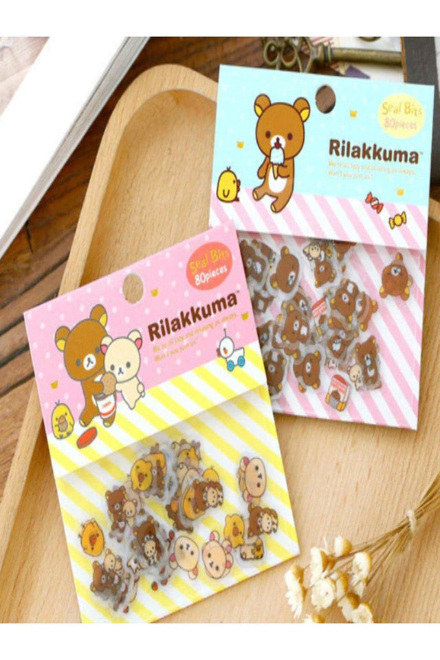 San-x Rilakkuma 80 Pcs Sticker Set