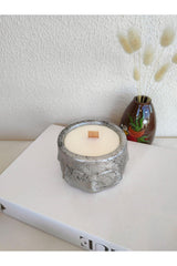 Sandal Wood 100% Soy Wax Silver Decorative Vegan Candle - Swordslife