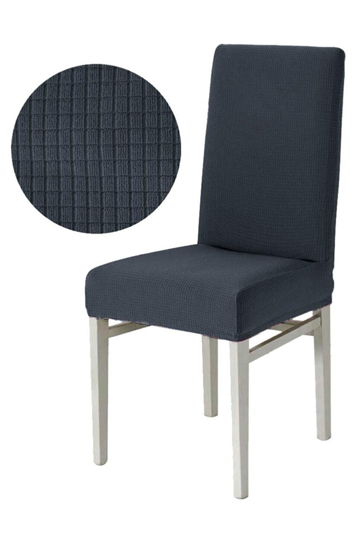 Chair Cover Anthracite Color Lycra, washable 1 piece - Swordslife