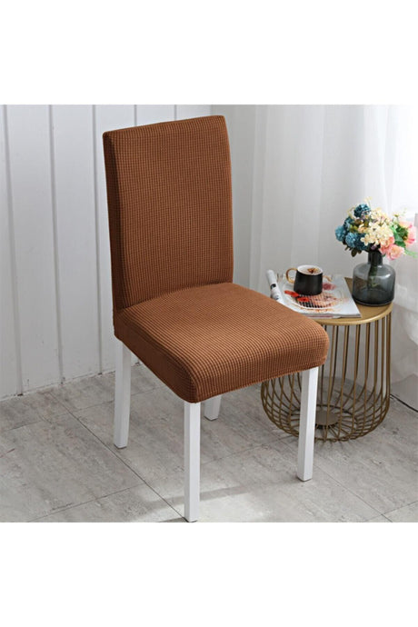 Chair Cover Lycra Washable Elastic Chair Cover Light Brown - Swordslife