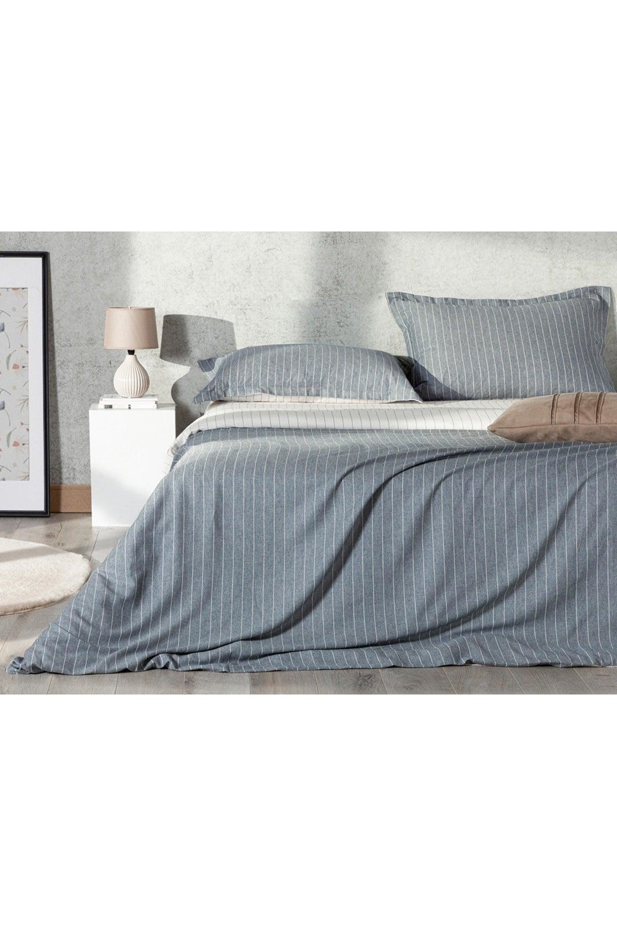 Gentle Pinstripe Twill Single Duvet Cover