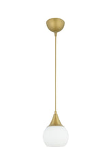 Sante Single Tumbled White Glass Pendant Chandelier - Swordslife