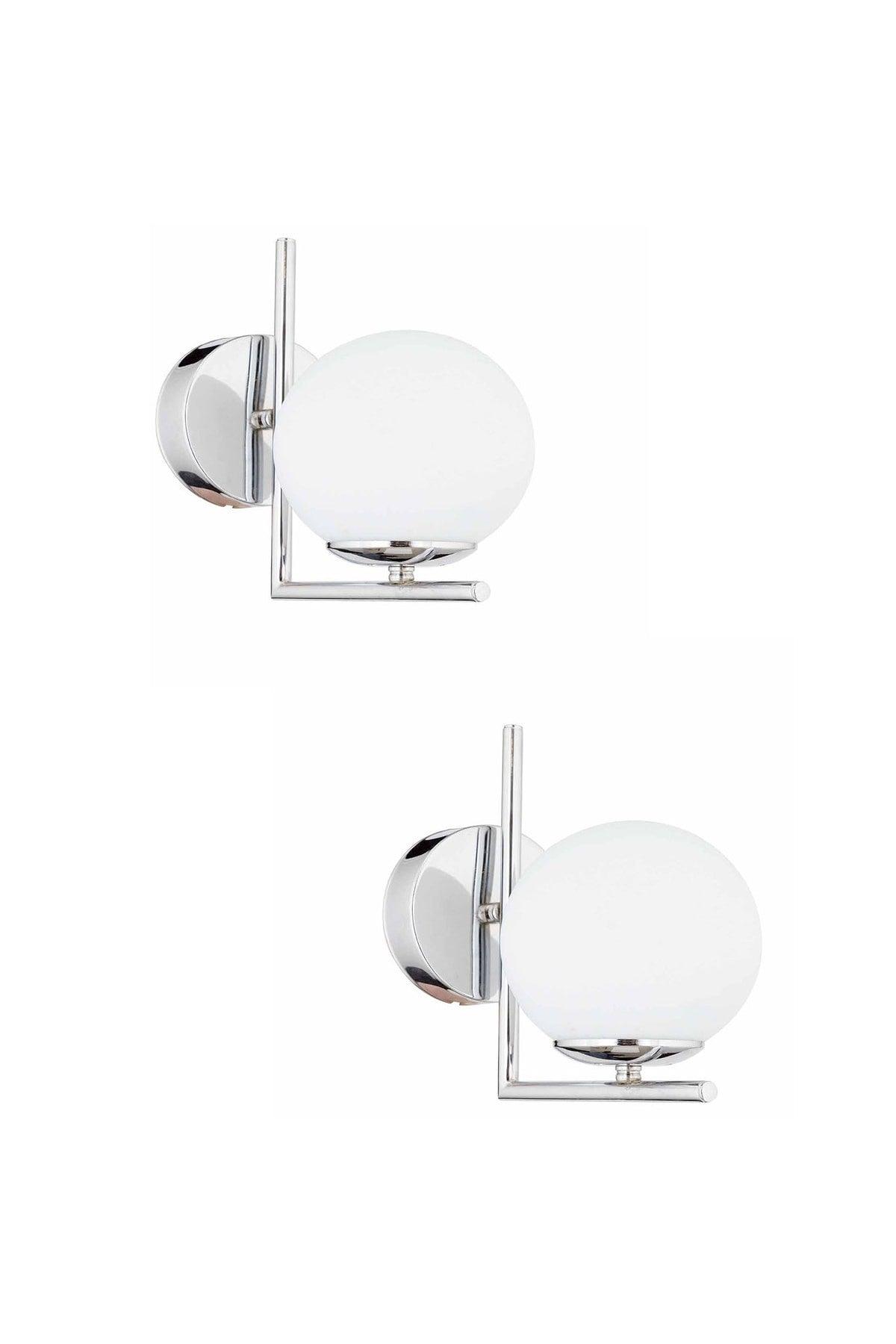 Sara Chrome Plated Wall Lamp Set of 2 Wall Sconces Modern Wall Sconce For Bedroom-Bedhead-Bathroom - Swordslife