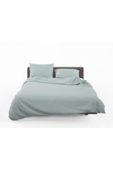 Satin Mint Green Duvet Cover Set - Swordslife