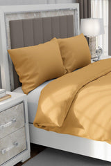 Satin Gold Duvet Cover Set