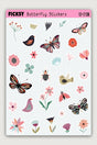 Scandinavian Butterfly And Flower Sticker Set - 30