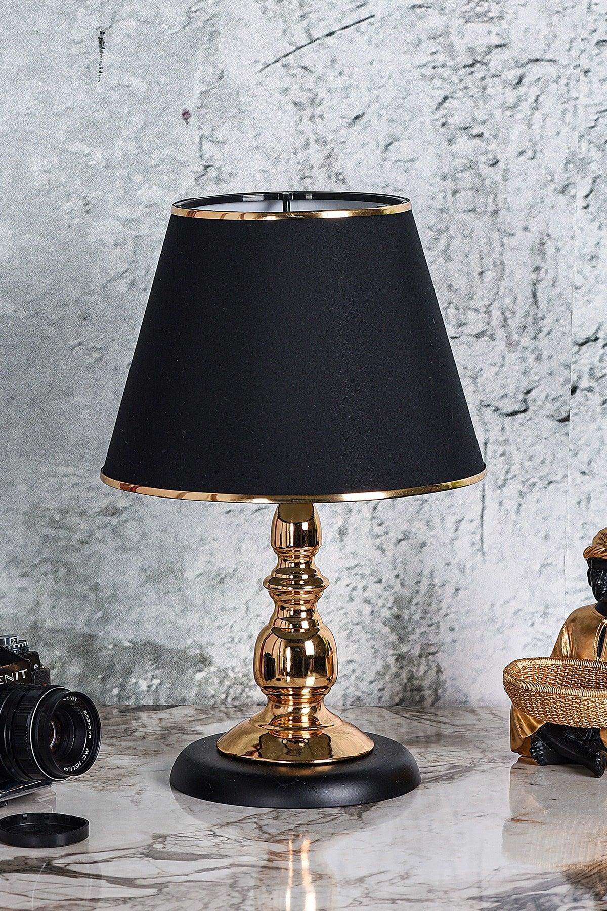 Sebba Lampshade Gold Black Abjr-55 - Swordslife