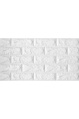 Self Adhesive 3d Wallpaper Panel 70x38 Cm White - Swordslife