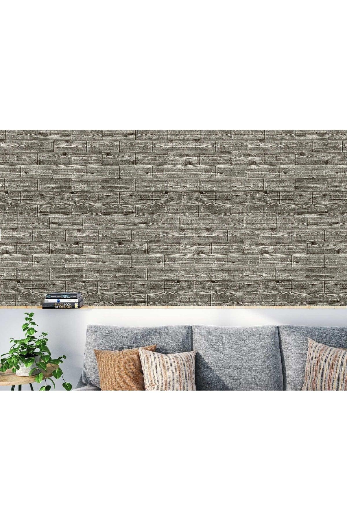 Self Adhesive Gray Brick Pattern Wallpaper Panel Nw24 - Swordslife