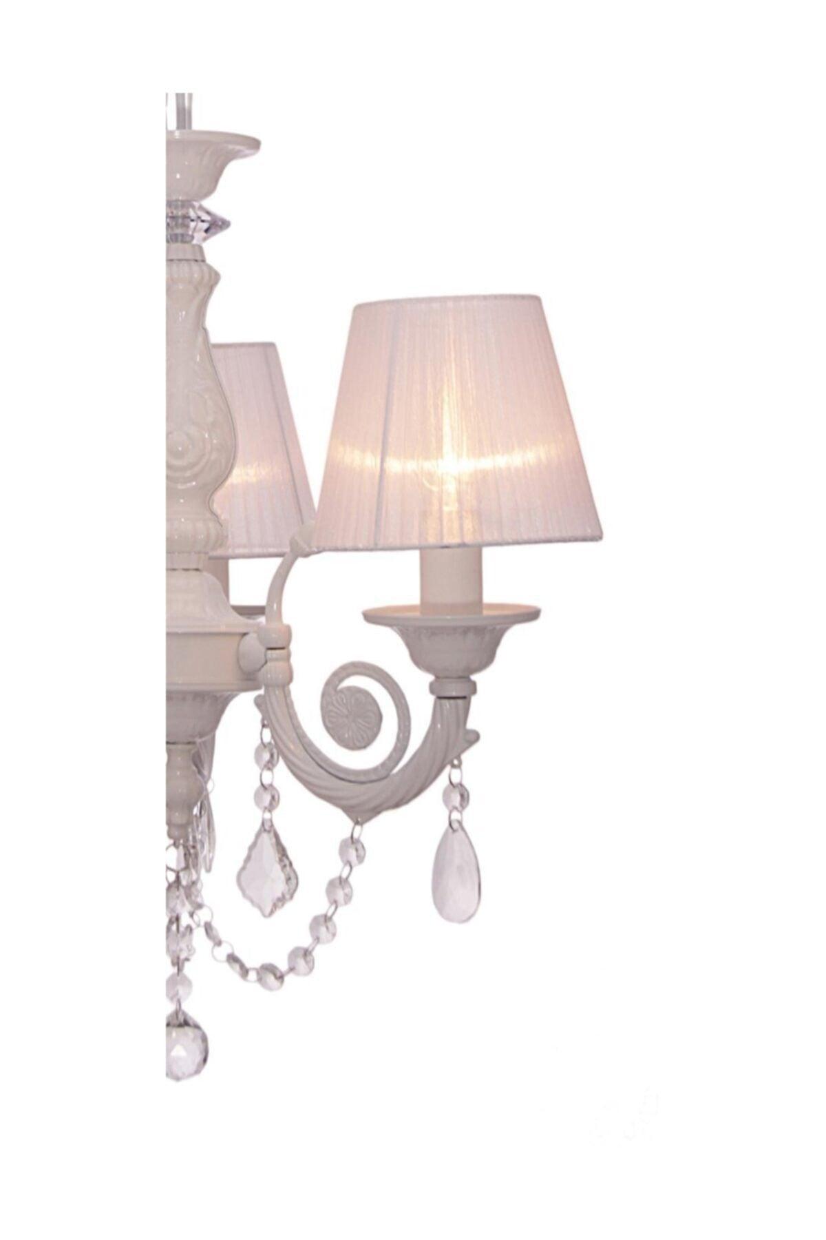 Senay 3-piece minimalist design chandelier with white cap - Swordslife