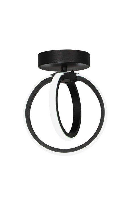 Sezen Led Ceiling Mount Single Chandelier Black - Swordslife