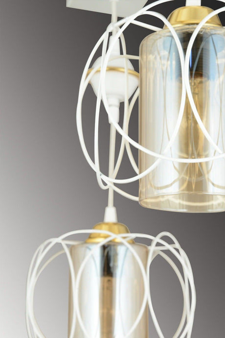 Sequential White 2-Set Sapphire Downward Facing Luxury Chandelier - Swordslife