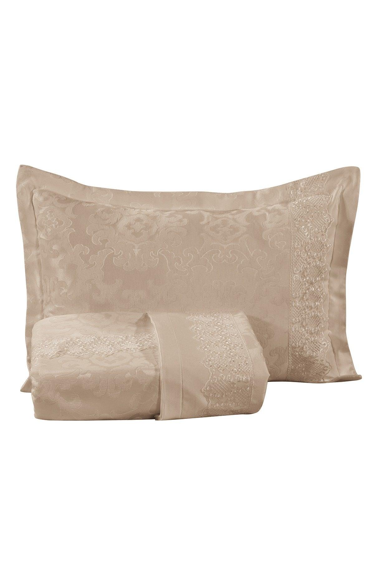 Greenhouse Jacquard Chenille French Lace Double Bedspread (cappuccino) - Swordslife