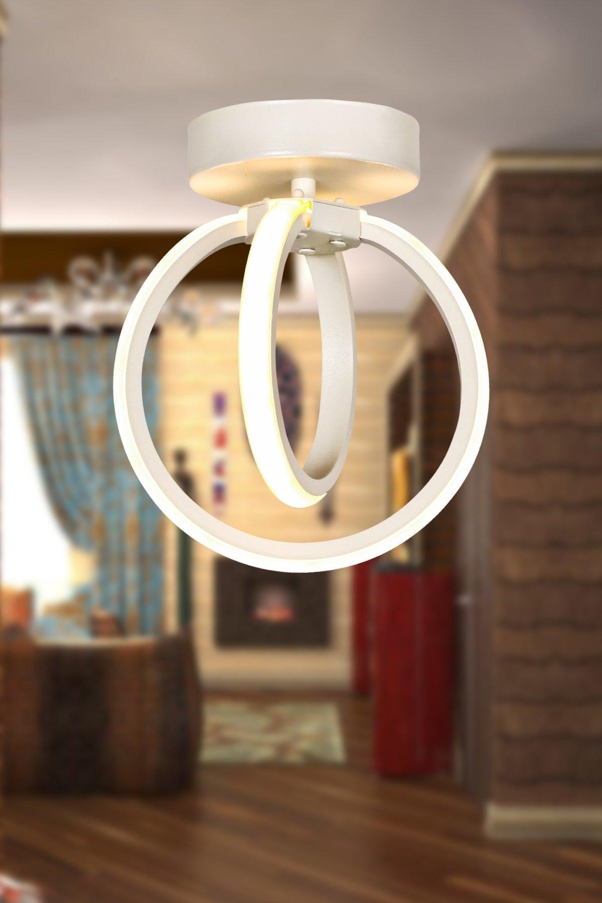 Sezen Led Ceiling Mount Single Chandelier White - Swordslife