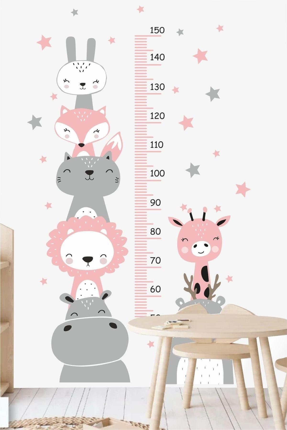 Cute Friends Height Gauge Kids Room Wall Sticker - Swordslife