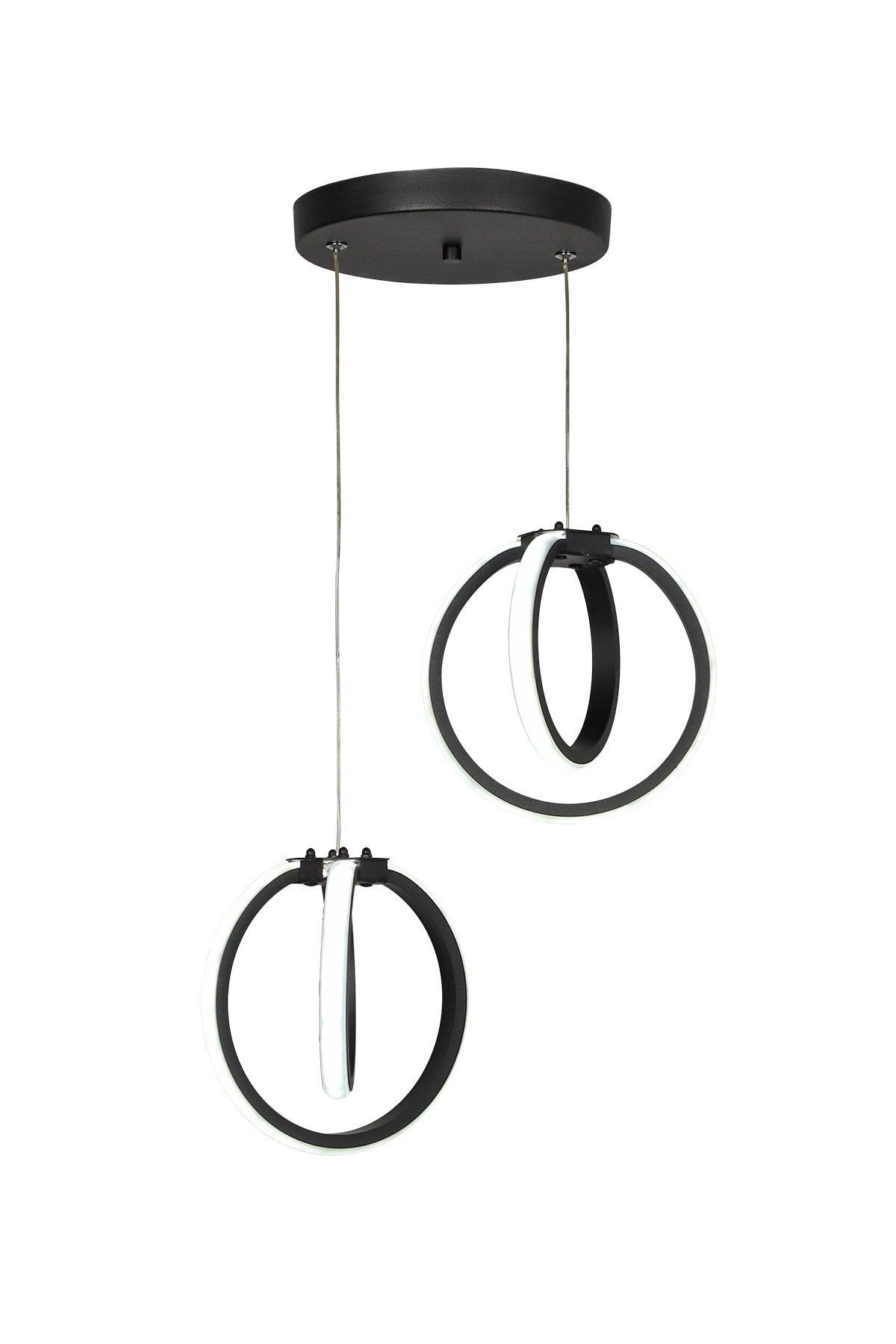 Sezen Led 2nd Chandelier Black - Swordslife