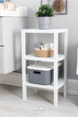 Shelf 3-Tier Organizer Plastic Shelf Unit White, Bookshelf, Bathroom, Kitchen Shelf. shoes - Swordslife