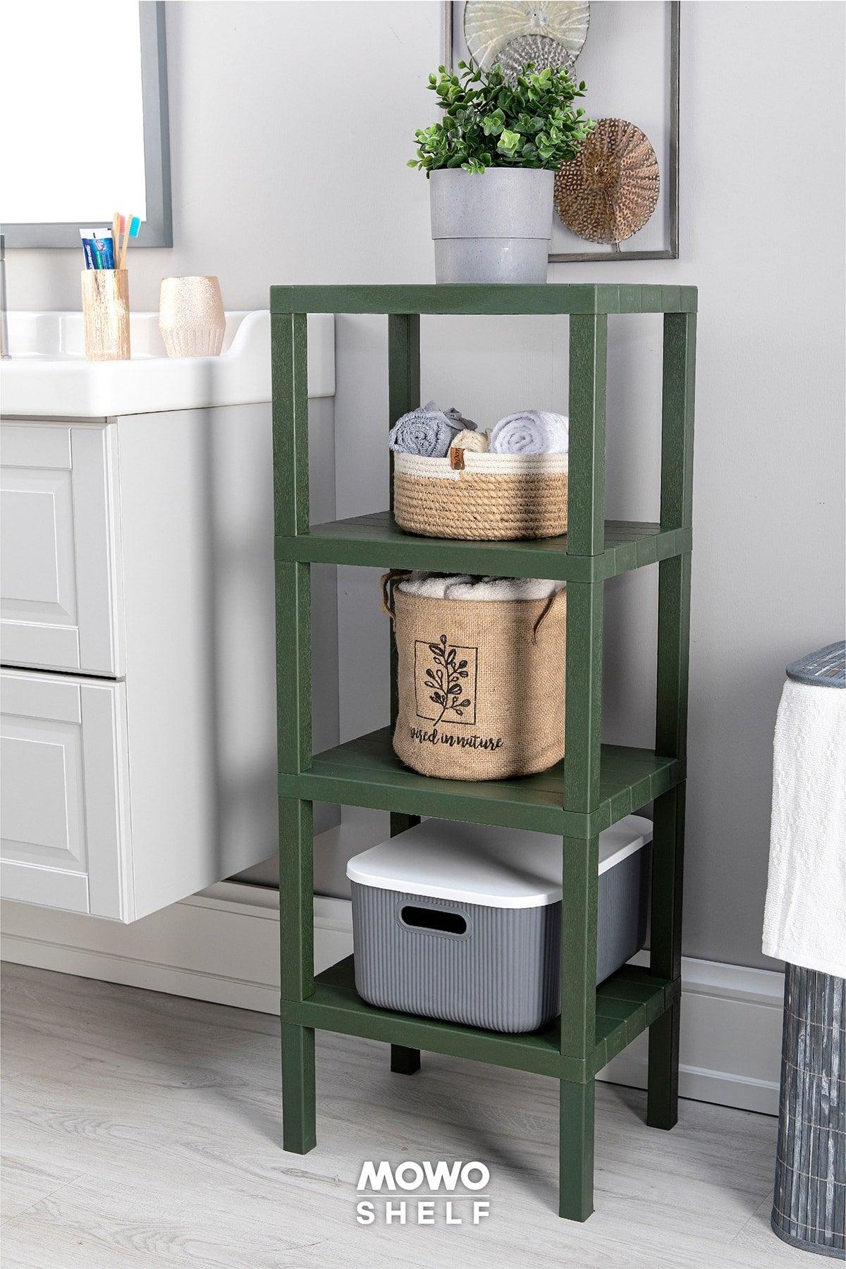 Shelf 4-Tier Organizer Plastic Shelving Unit