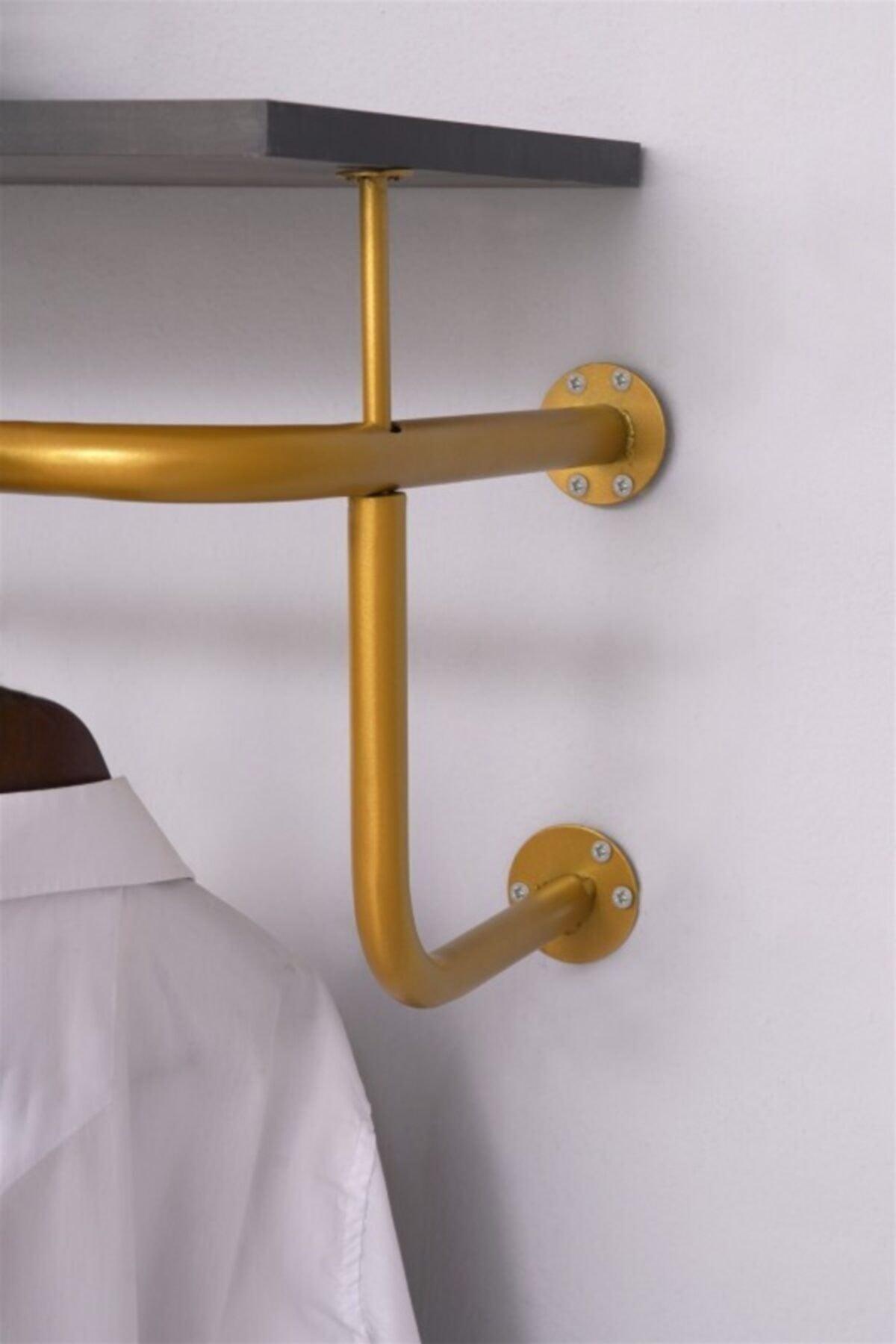 Gold U Pipe with Shelf and Six Hangers - Swordslife