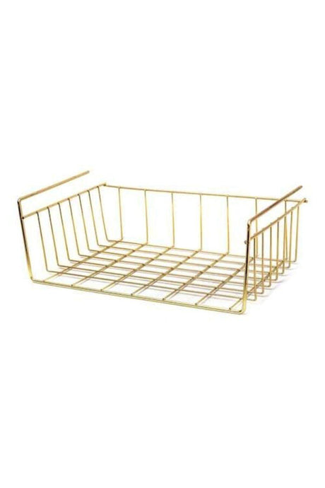 Under Shelf Hanger Kangaroo Shelf Basket Gold