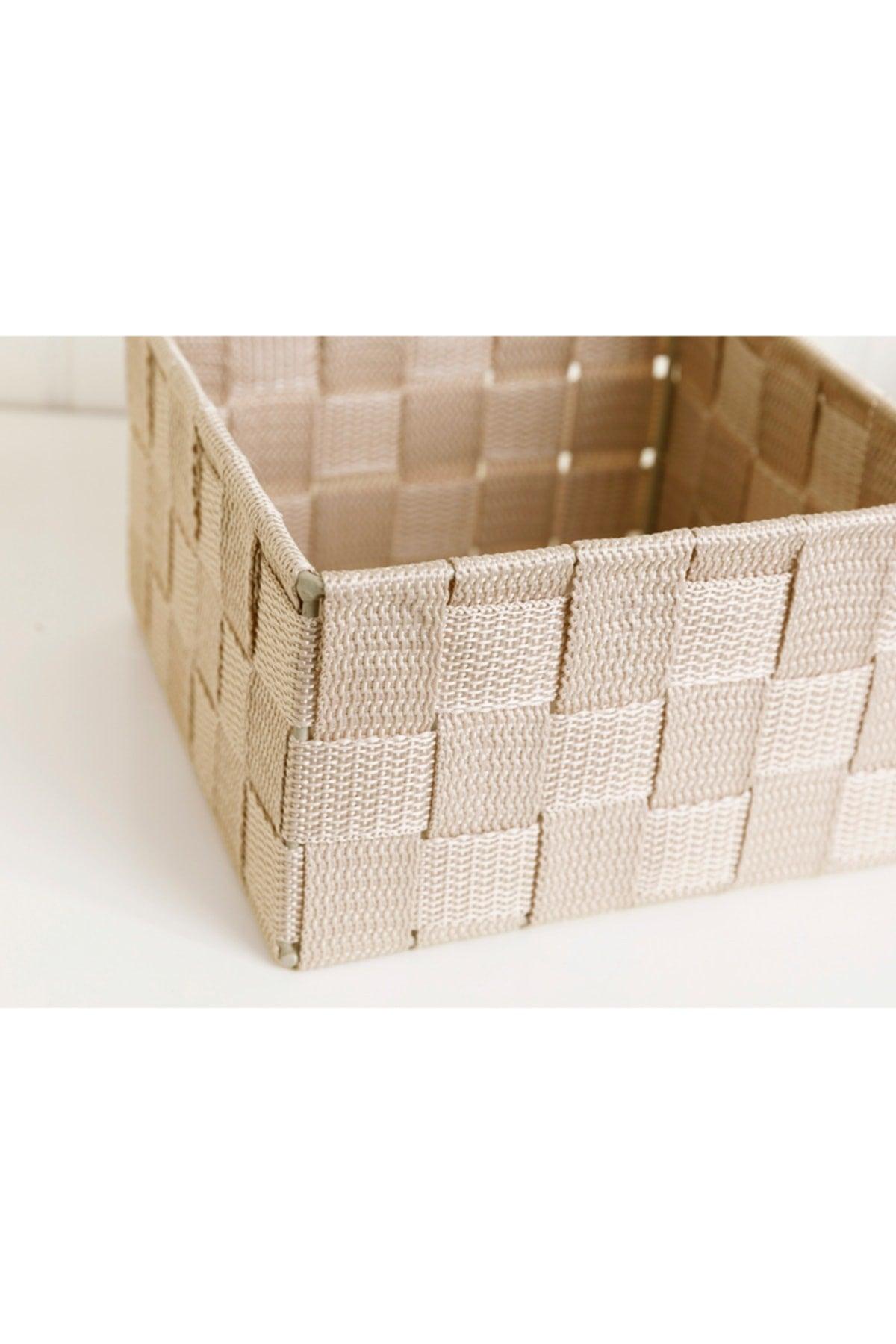 Shine Basket 17.5x17.5x10.5 Cm Beige - Swordslife