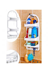 Shower Hangable Shampoo Holder Shower Caddy Plastic 3 Layer Shampoo Holder - Swordslife