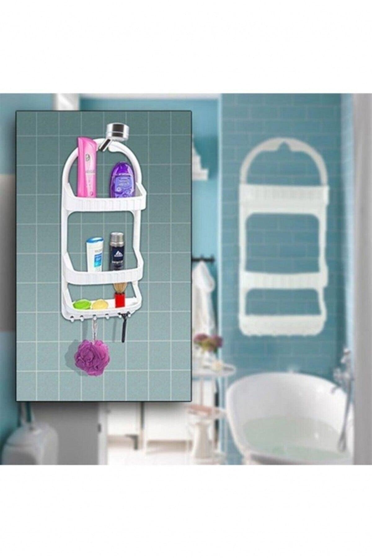 Shower Hangable Shampoo Holder Shower Caddy Plastic 3 Layer Shampoo Holder - Swordslife