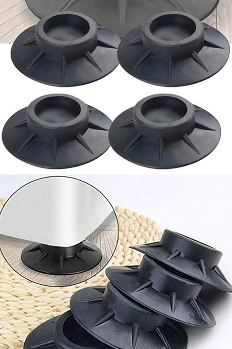 Silicone Sound and Vibration Reducing Footrest Compatible with 4 Pcs Washing Machines or Dryers - Swordslife