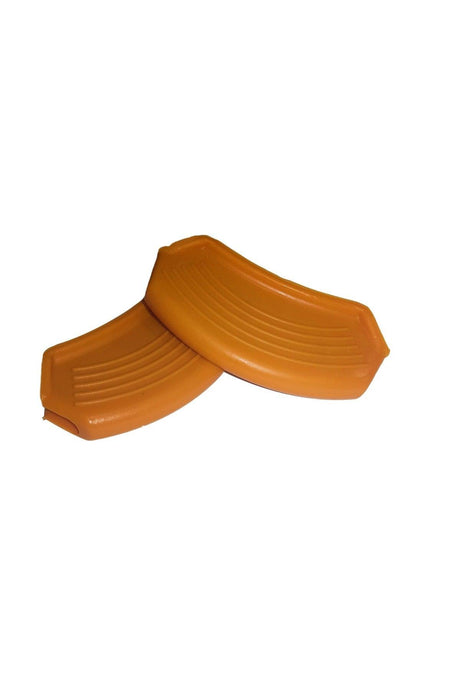 Silicone Pot and Pan Holder Fireproof Non-Stick Handle Set 9x4 Cm Orange (1 Set Consists of 2 Pieces) - Swordslife