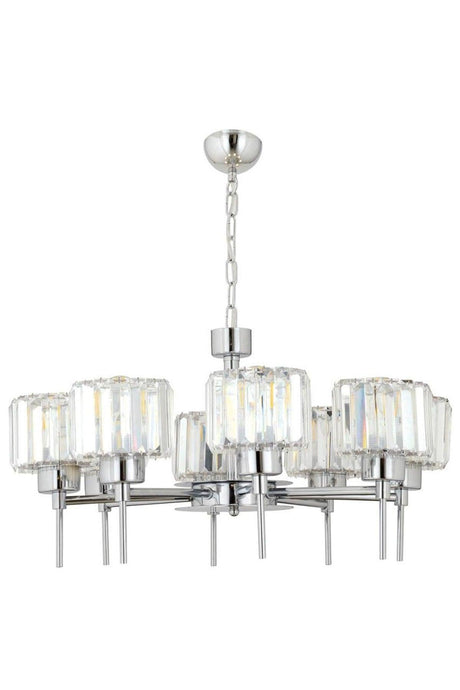 Simplem 8'Li Chrom Crystal Stone Modern Design Salon-Schlafzimmer Kristal Hall Chandeler - Swordslife