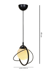 Single Black White Glass Chandelier-modern-industrial-sarkıt Avize-salon-mutfak-child Room-Gutter Room - Swordslife