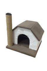 Single Storey Cat Playhouse And Scratching Board