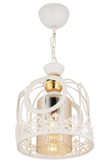 Single Lace White Modern Downward Facing Chandelier - Swordslife